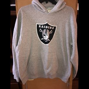 RAIDERS hoodie- gray! Size: Large